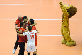 دیدار والیبال تیم‌های ملی ایران و لهستان